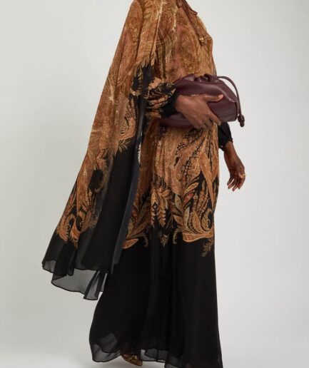 Hypnotic Cape-effect Chiffon Máxi Dress - Zimmermann